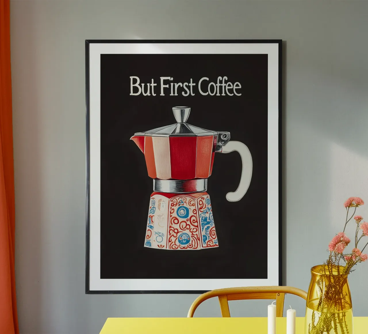 Il primo caffè dell'amore carta hahnemühle da Carinaprint