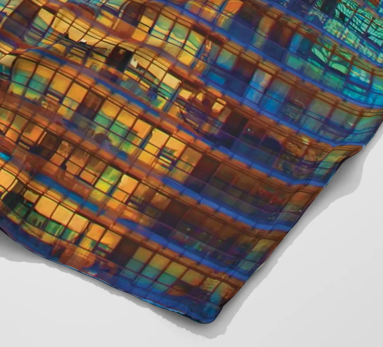 Buildings in Buildings fleece blanket by Dave Hare Photography