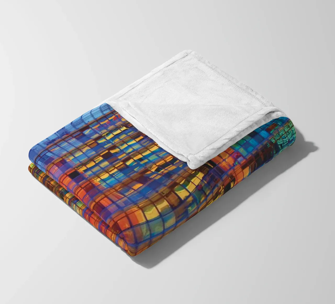 Buildings in Buildings fleece blanket by Dave Hare Photography