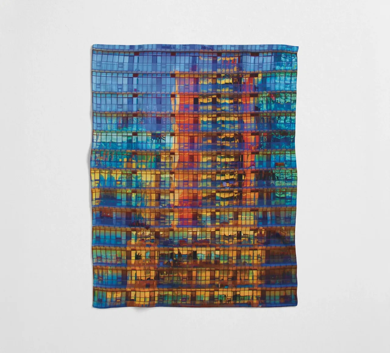 Buildings in Buildings fleece blanket by Dave Hare Photography