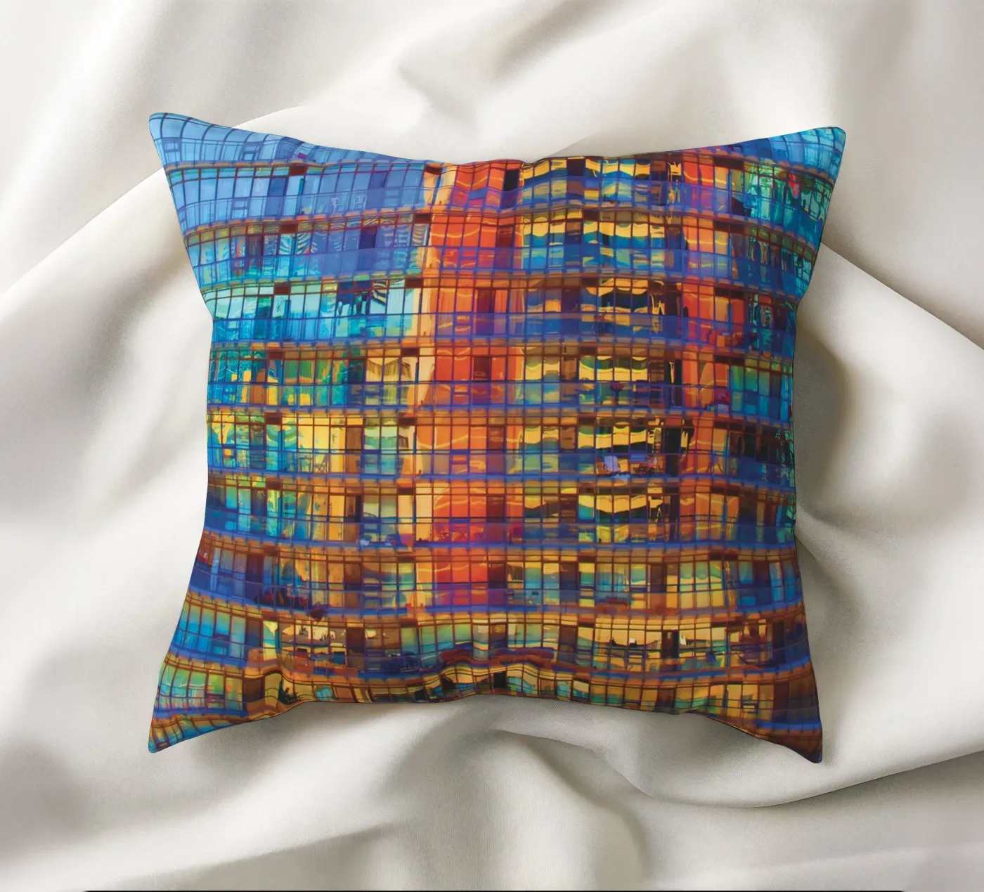 Buildings in Buildings cuscino da Dave Hare Photography