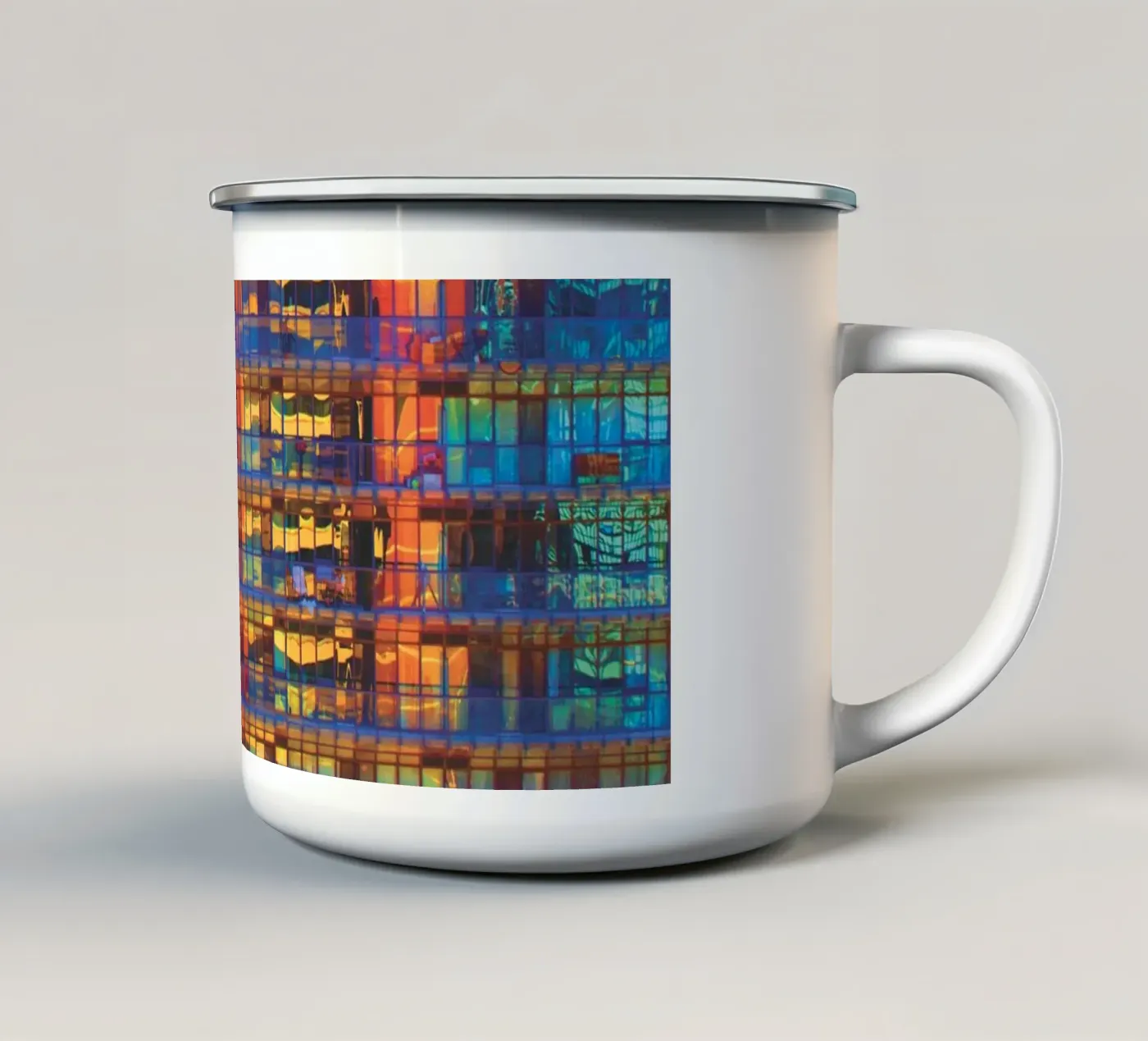 Edifici in edifici tazza in smalto da Dave Hare Photography