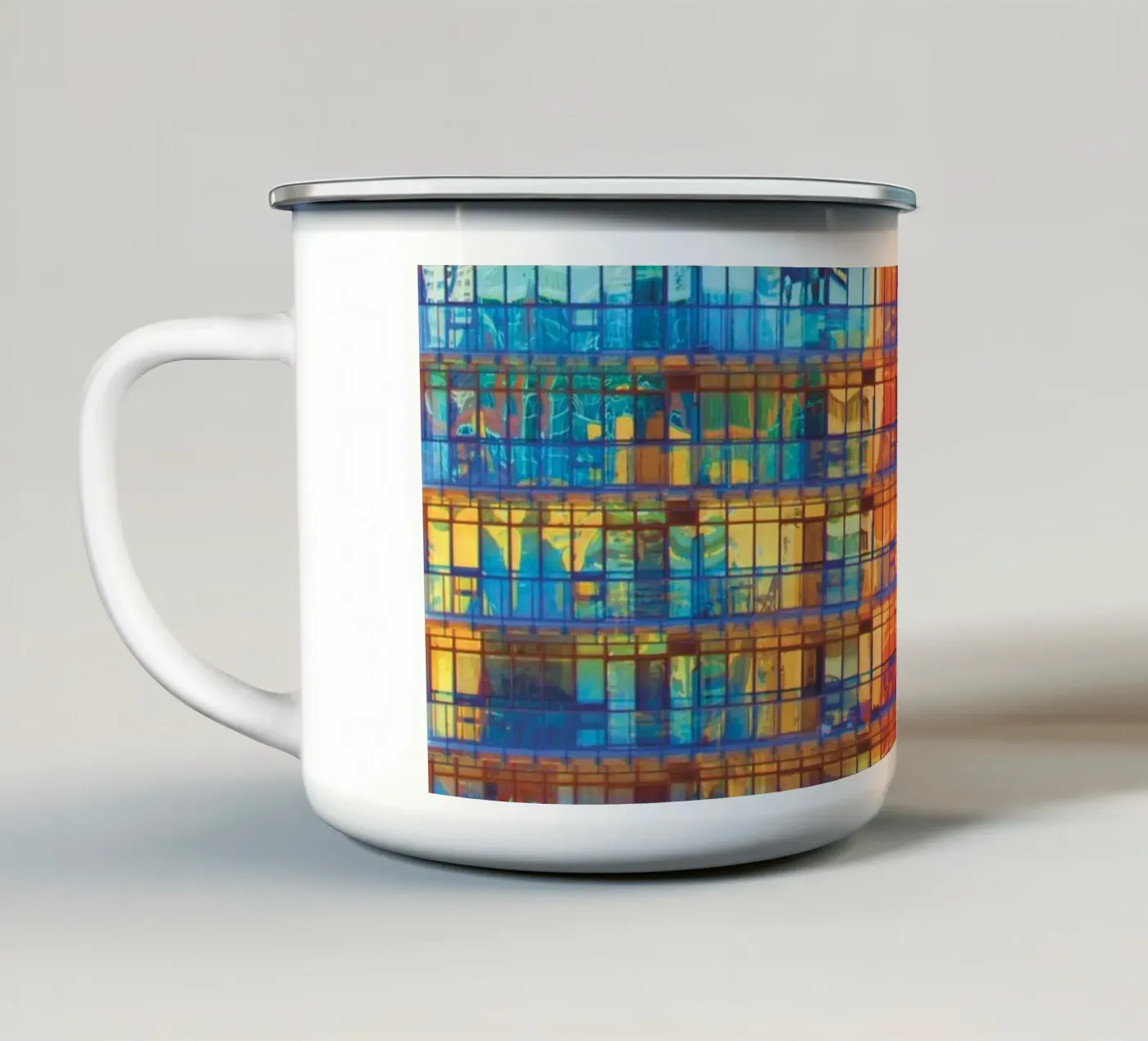 Edifici in edifici tazza in smalto da Dave Hare Photography