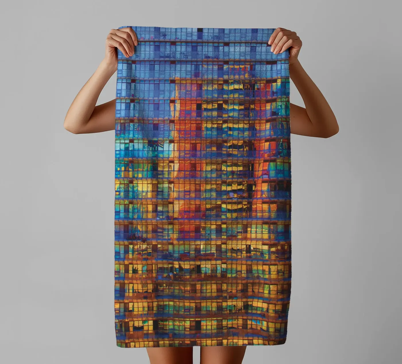 Buildings in Buildings Handtuch von Dave Hare Photography