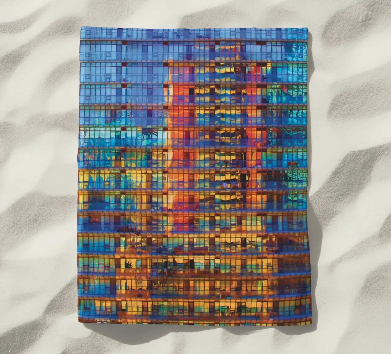 Bâtiments dans les bâtiments serviette de plage de Dave Hare Photography