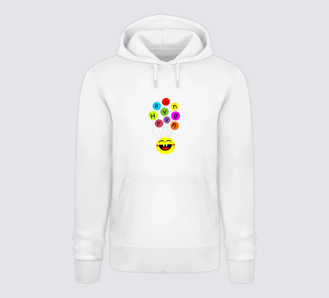 Having fun floating balloons face felpa con cappuccio da happieeagle