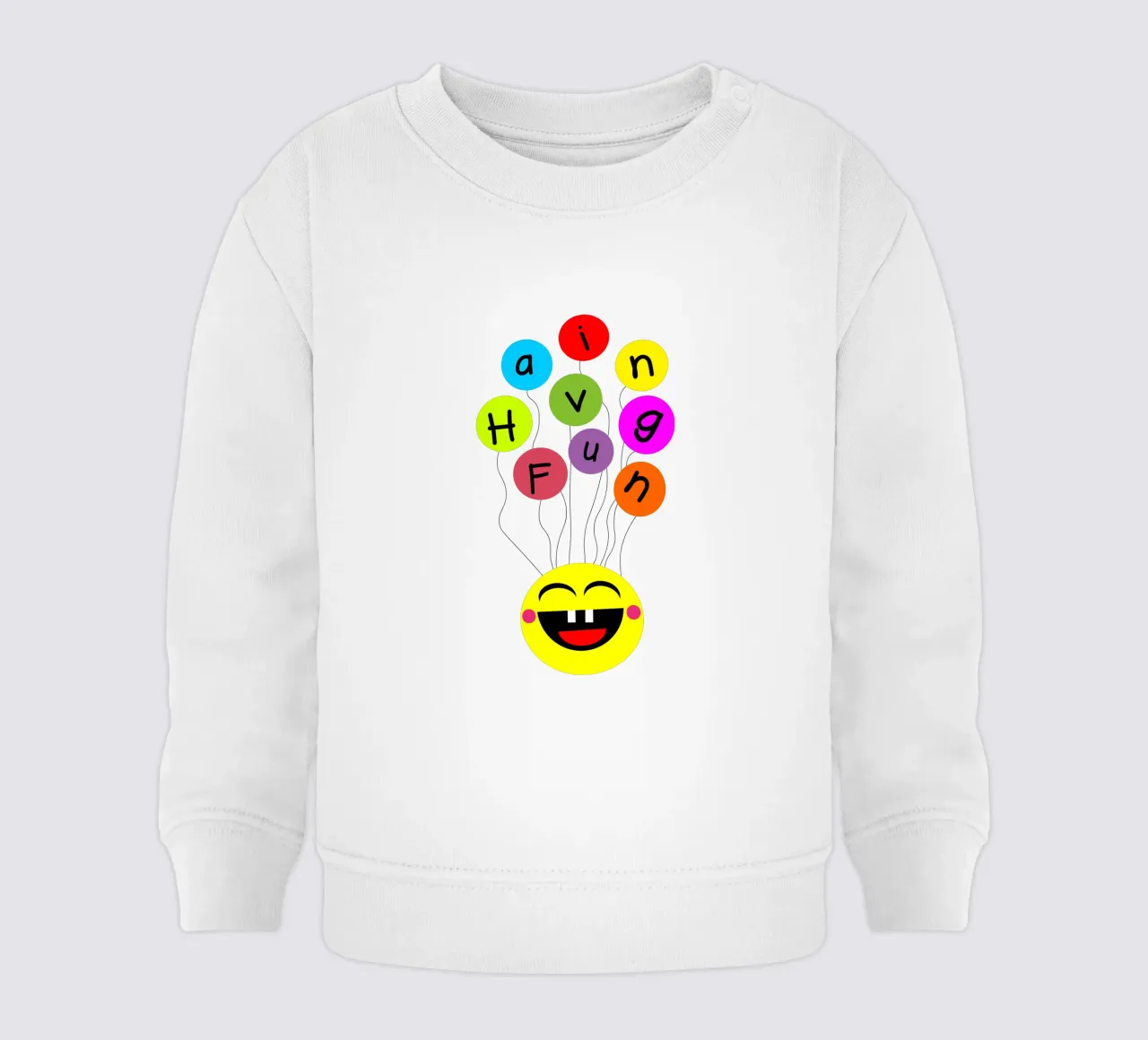 Having fun floating balloons face felpa neonato da happieeagle