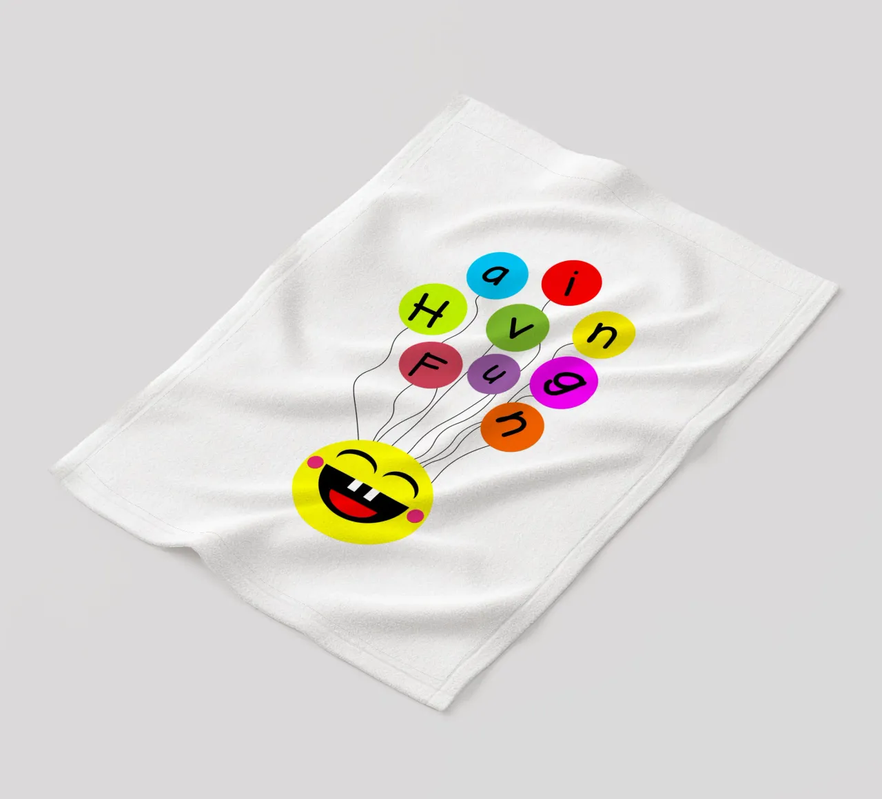 Having fun floating balloons face coperta in pile da happieeagle
