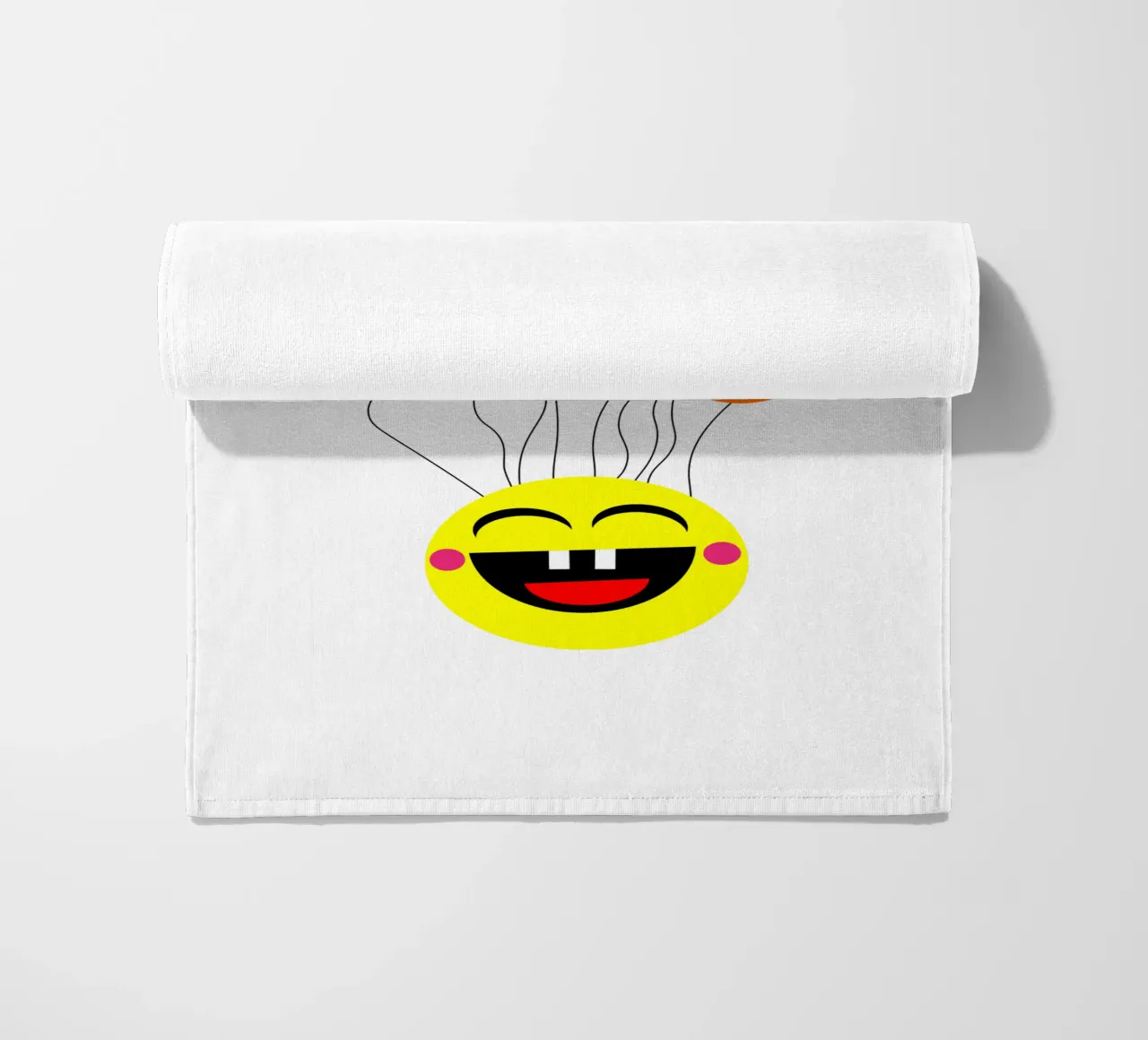 Having fun floating balloons face telo mare da happieeagle