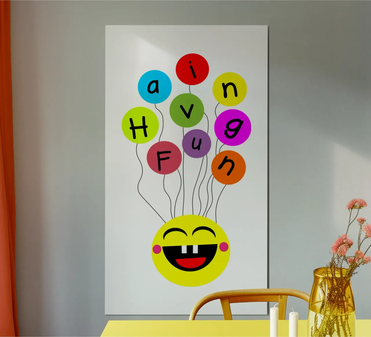 Having fun floating balloons face carta hahnemühle da happieeagle