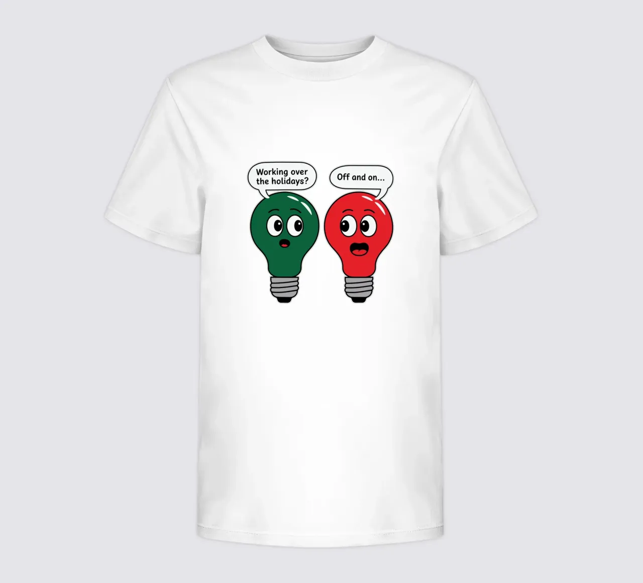 Working over the holidaus? Off and on.. t-shirt bambini da edsonramosart