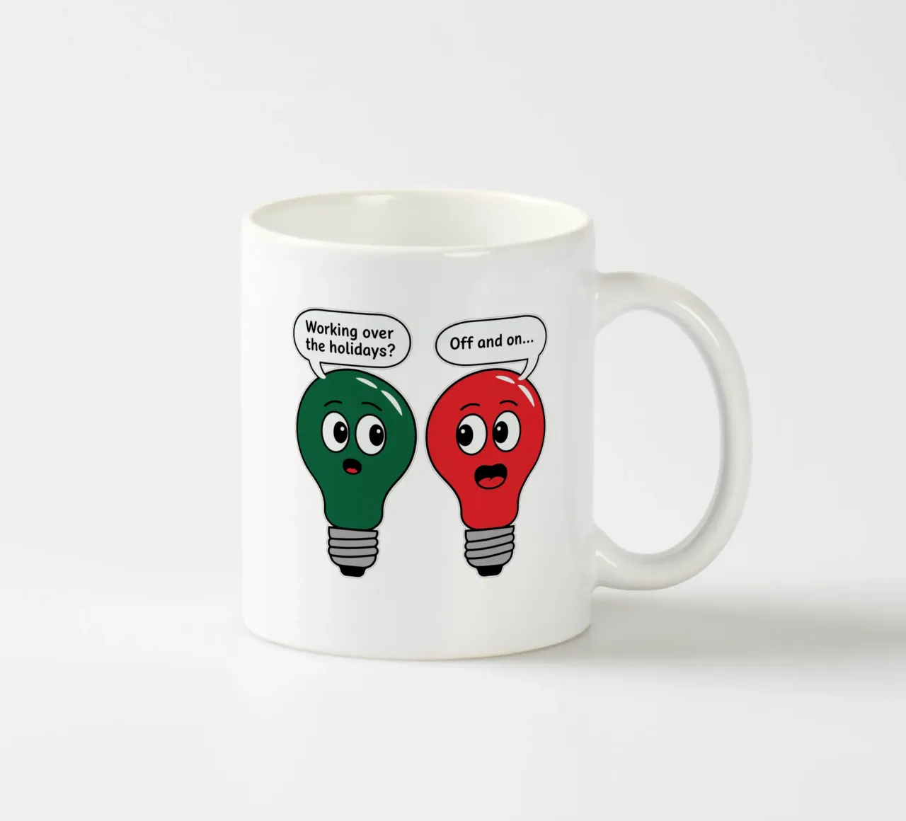 Working over the holidaus? Off and on.. tazza in ceramica da edsonramosart