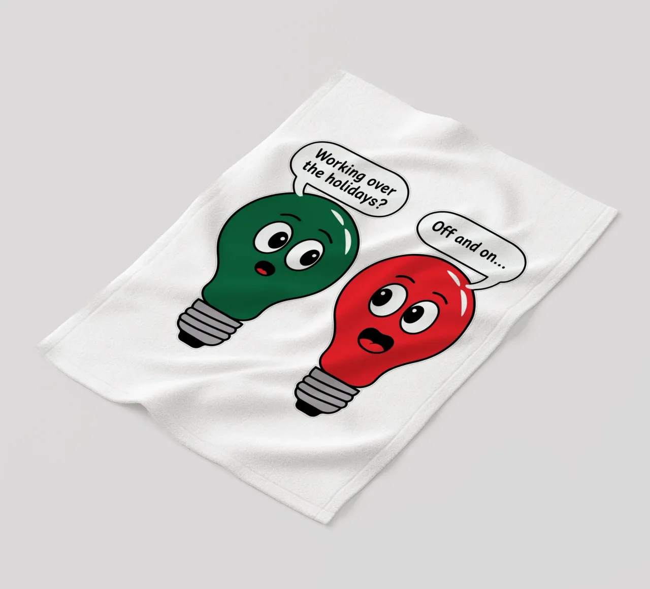 Working over the holidaus? Off and on.. coperta in pile da edsonramosart
