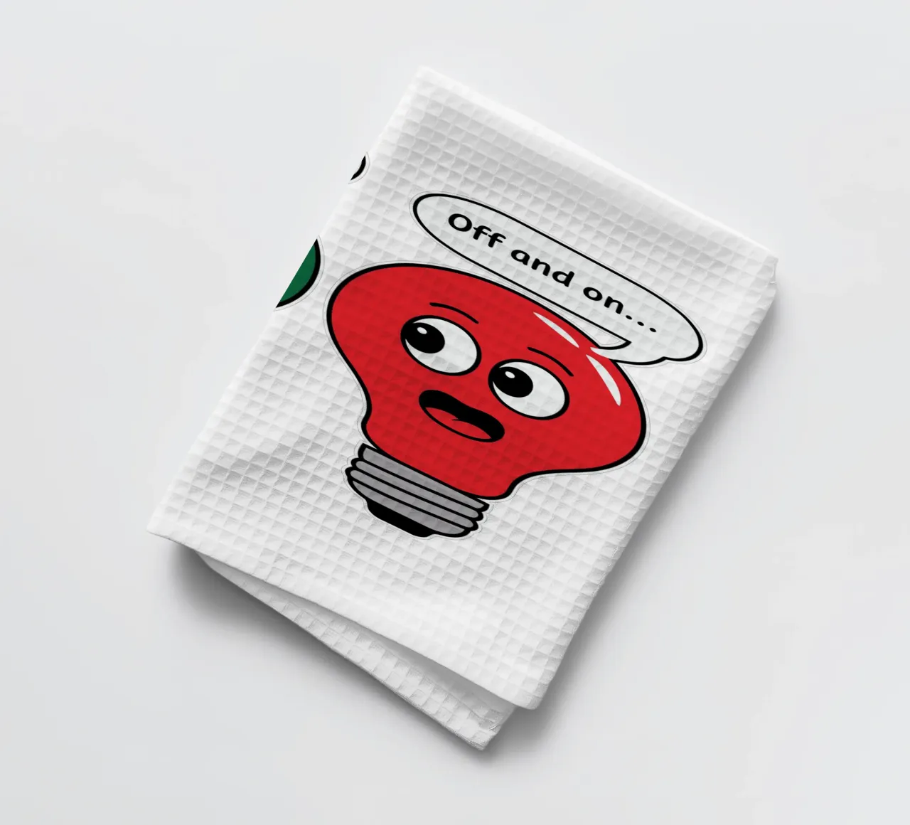 Working over the holidaus? Off and on.. canovaccio da cucina da edsonramosart