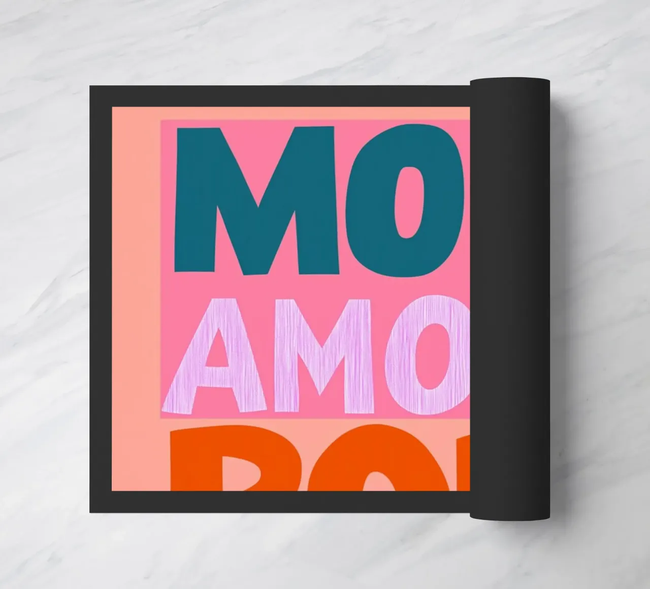 Mehr amore por favor pop Fußmatte von Carinaprint