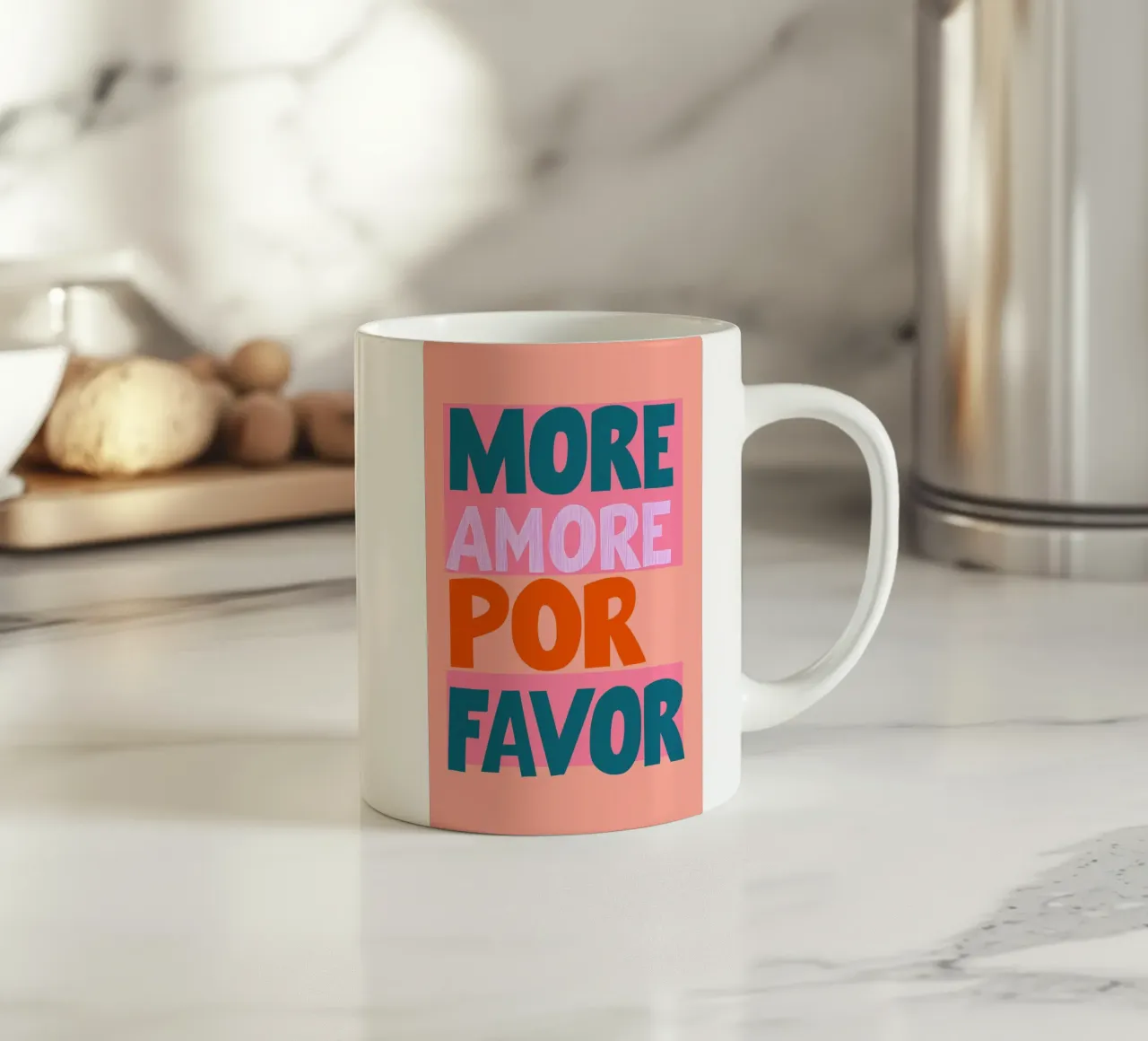 Plus d'amore por favor pop mug en céramique de Carinaprint