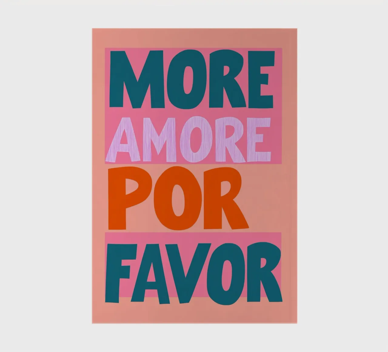 Mehr amore por favor pop Notizbuch von Carinaprint