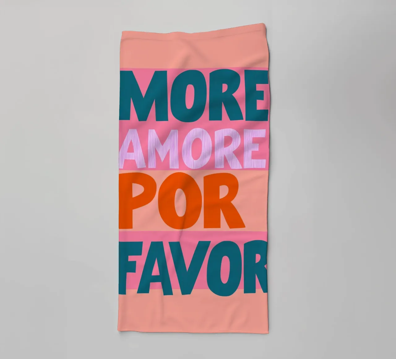 Plus d'amore por favor pop serviette de bain de Carinaprint