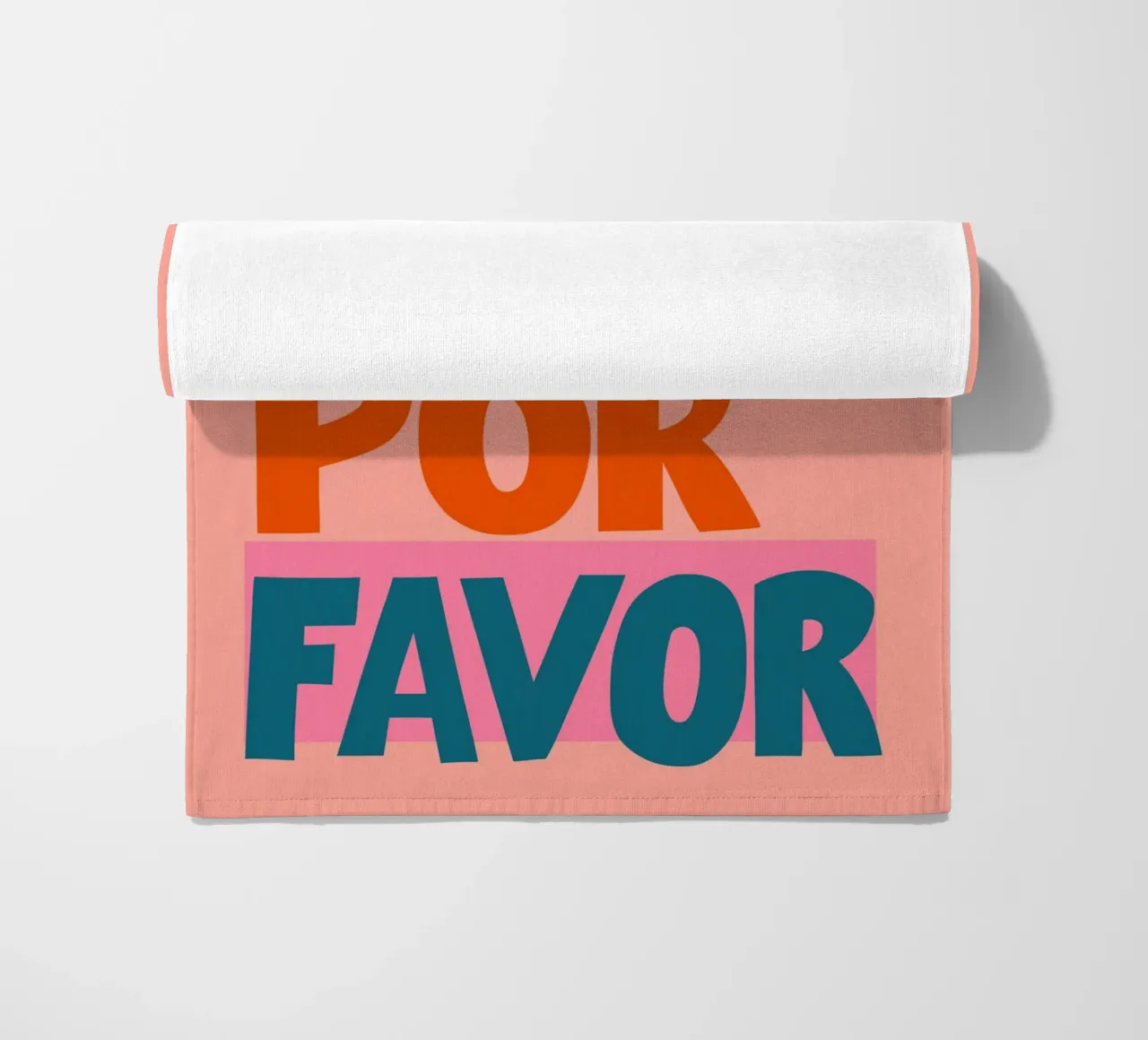 Mehr amore por favor pop Strandtuch von Carinaprint