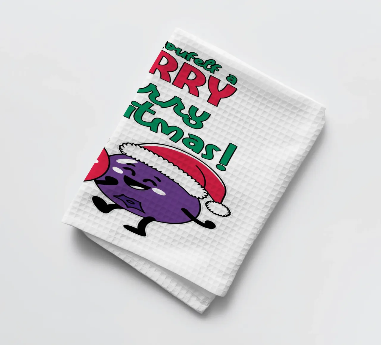 Have yourself a BERRY Merry Christmas! tea towel by edsonramosart
