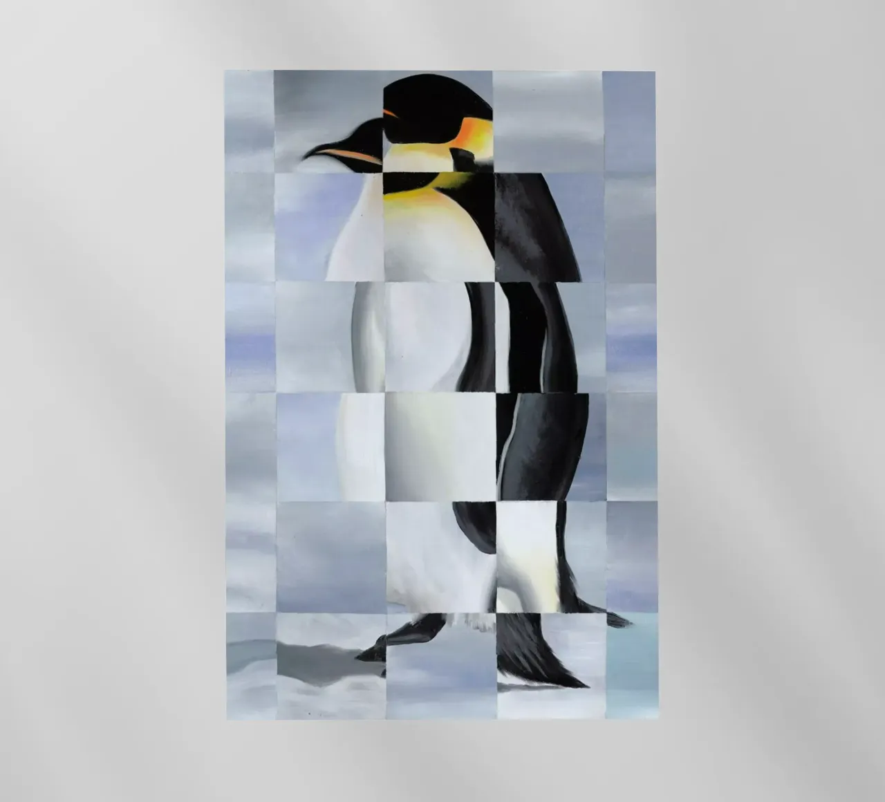 Penguin pellicola backlit da Allison Chaplin