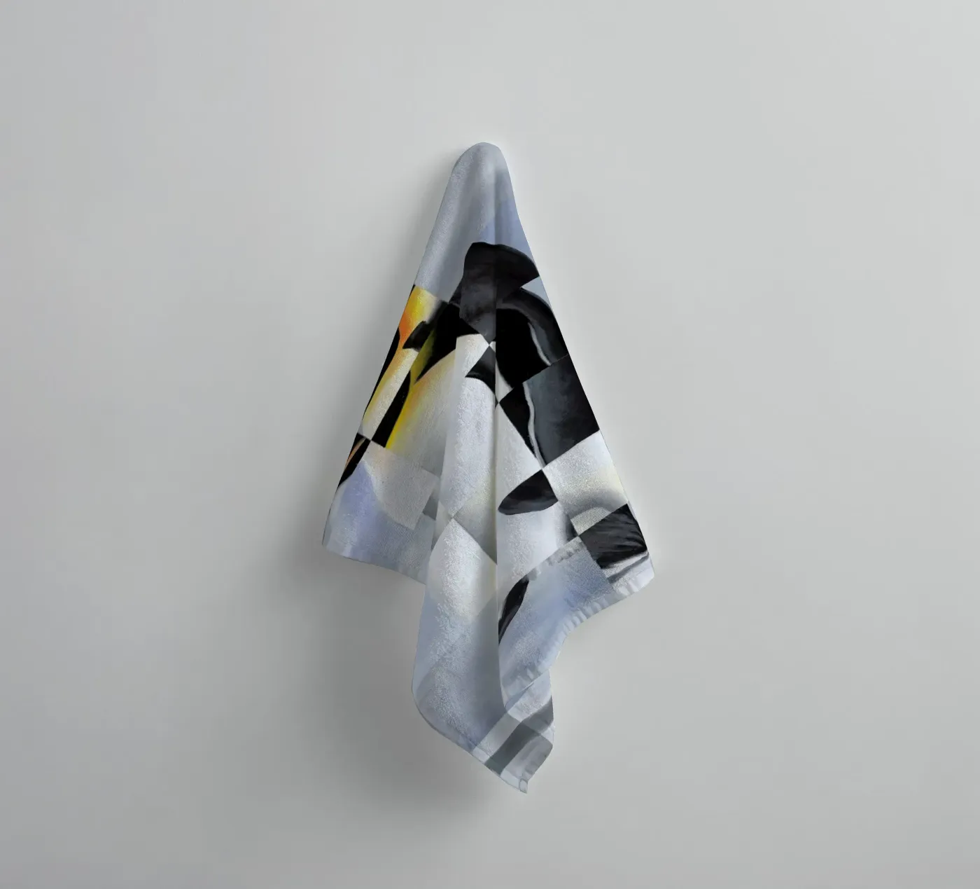 Penguin towel by Allison Chaplin