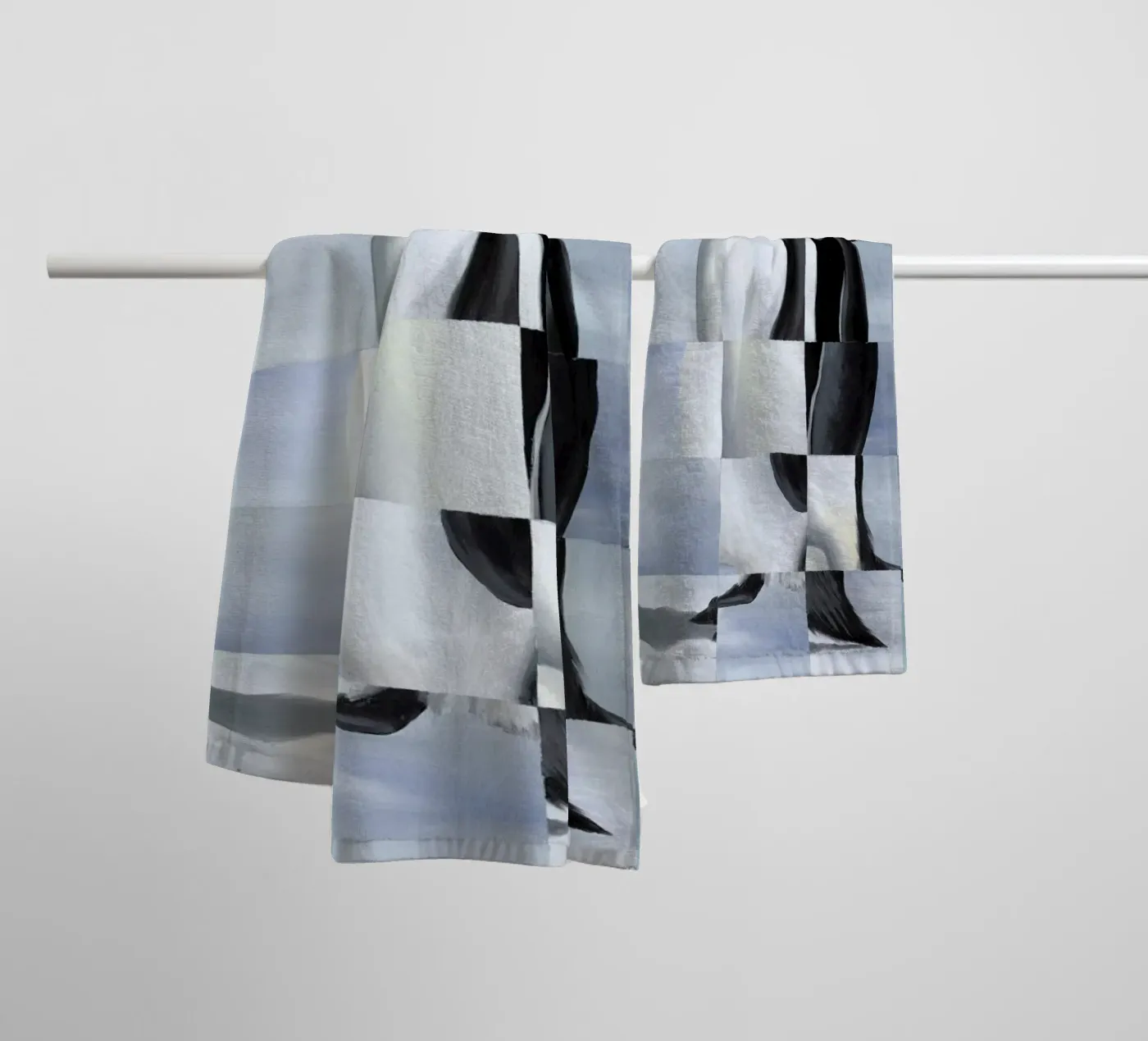 Penguin towel by Allison Chaplin