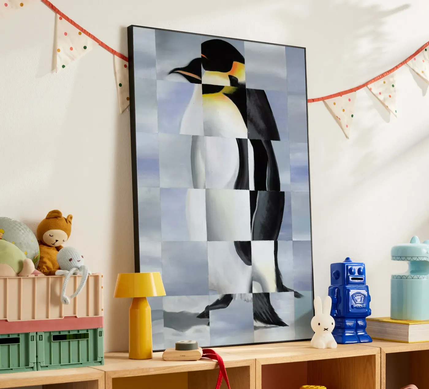 Penguin alluminio dibond da Allison Chaplin