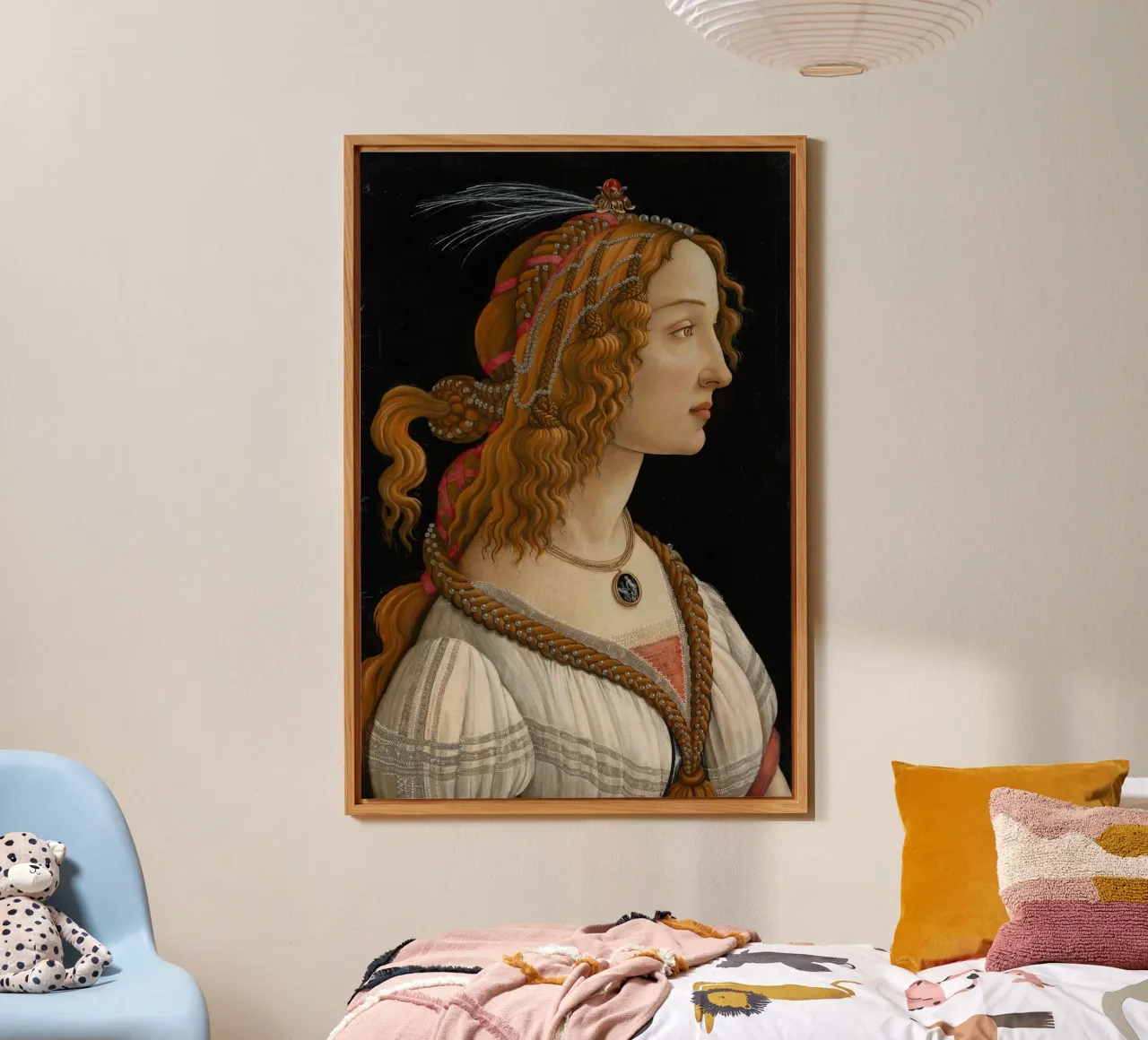 Botticelli - Portrait of Simonetta Vespucci as Nymph alluminio dibond da ARTOTHEK