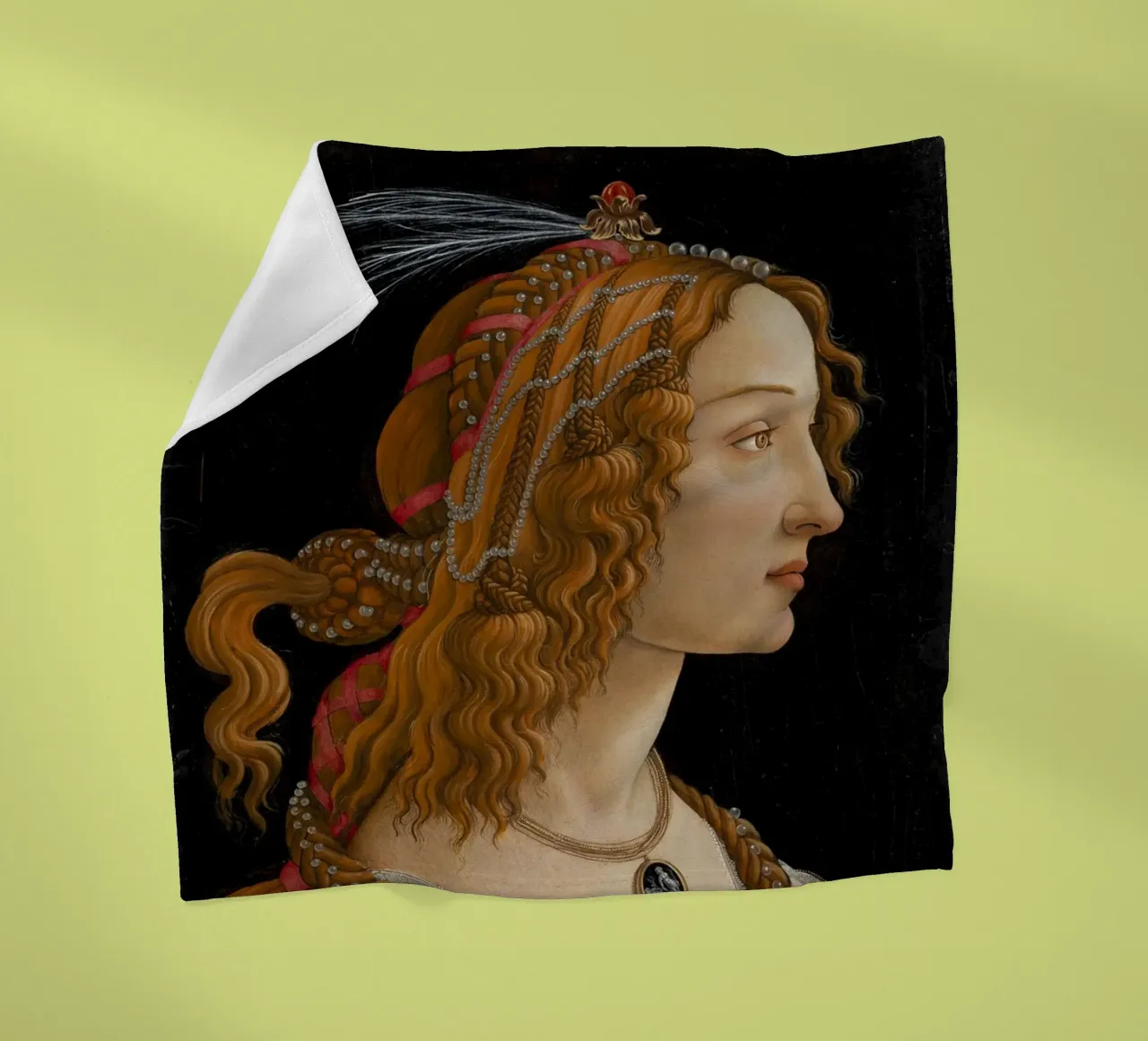 Botticelli - Portrait of Simonetta Vespucci as Nymph coperta in pile da ARTOTHEK