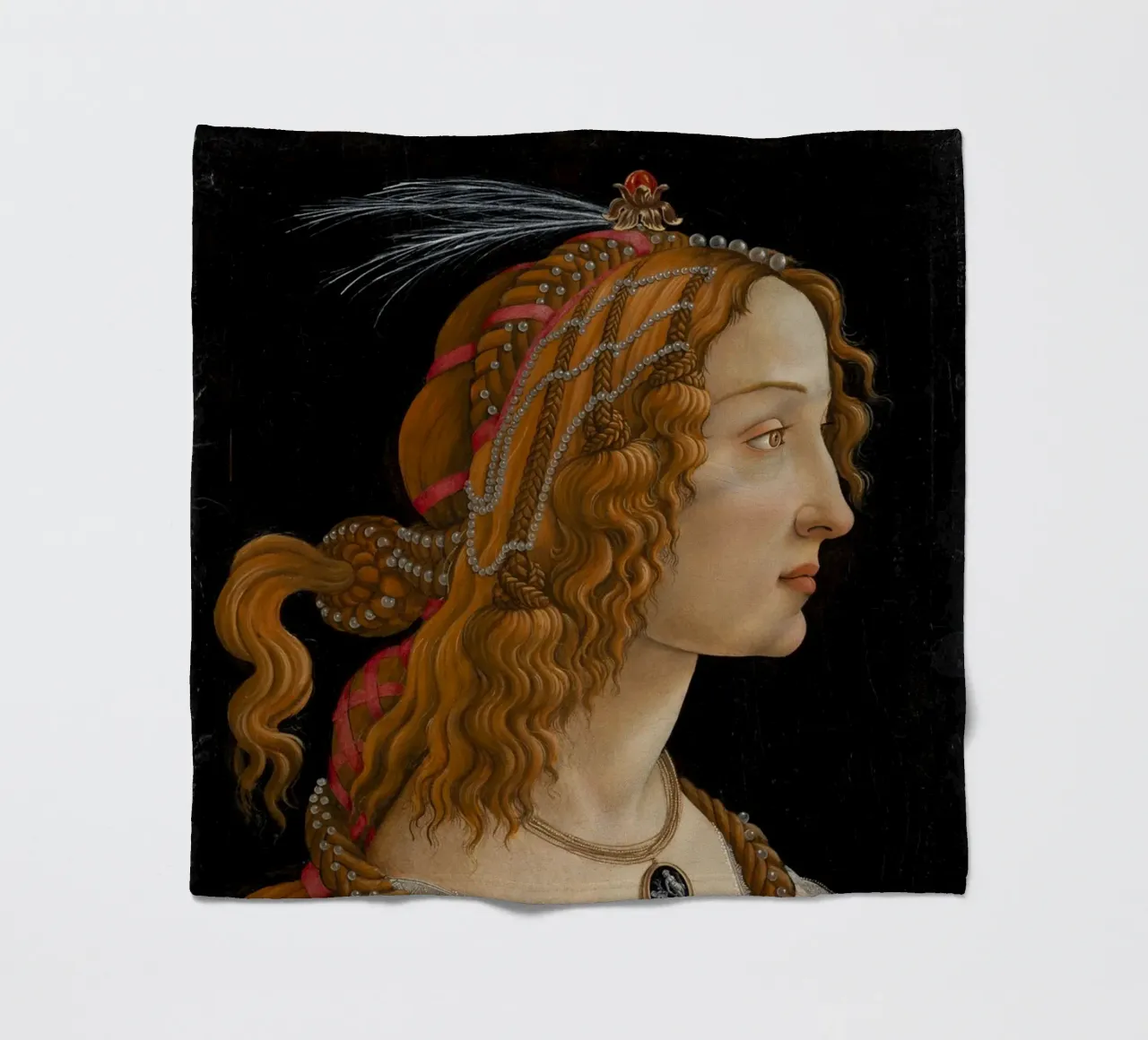 Botticelli - Portrait of Simonetta Vespucci as Nymph coperta in pile da ARTOTHEK