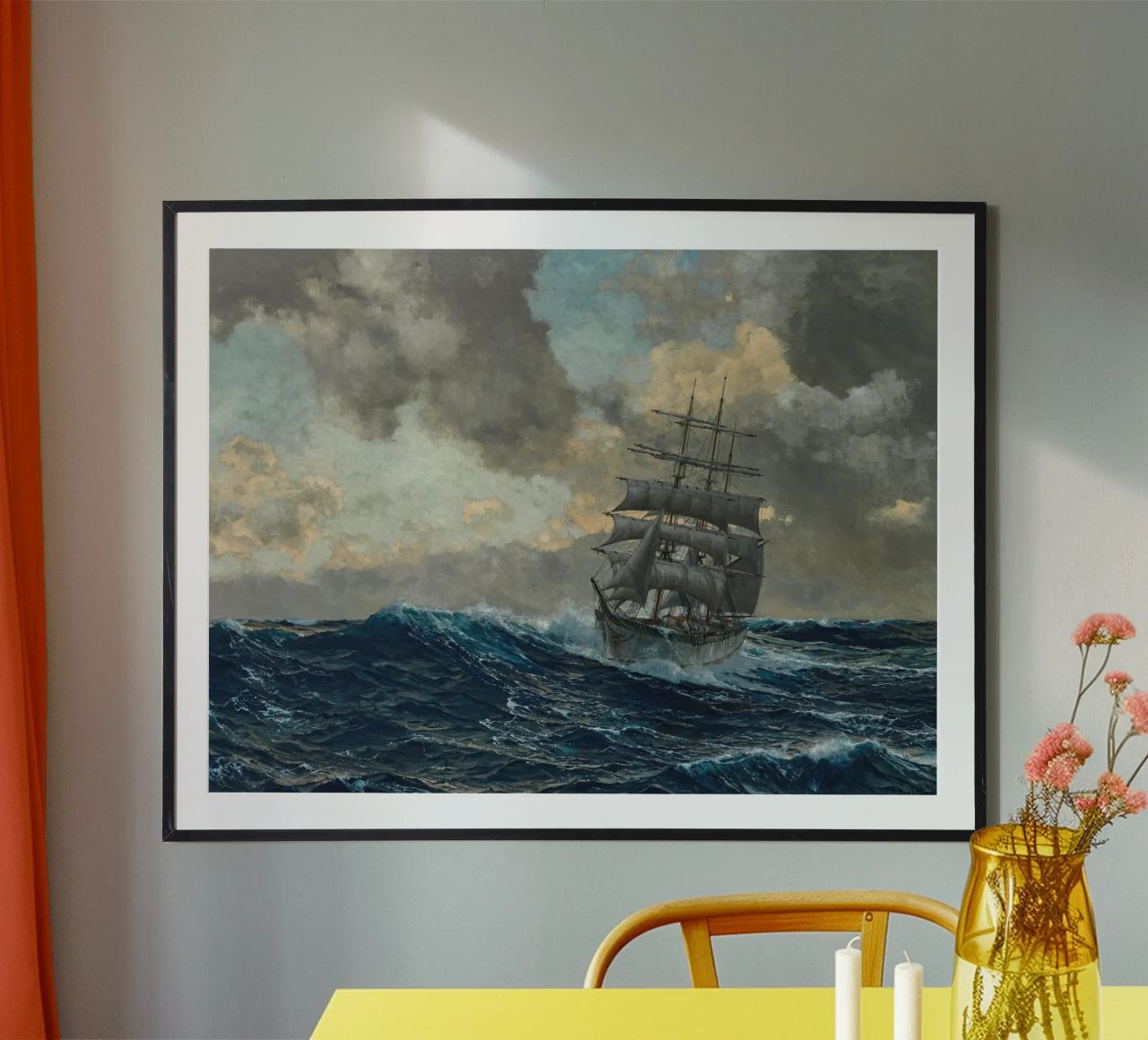 Zeno Diemer - Three-master off the coast poster by ARTOTHEK