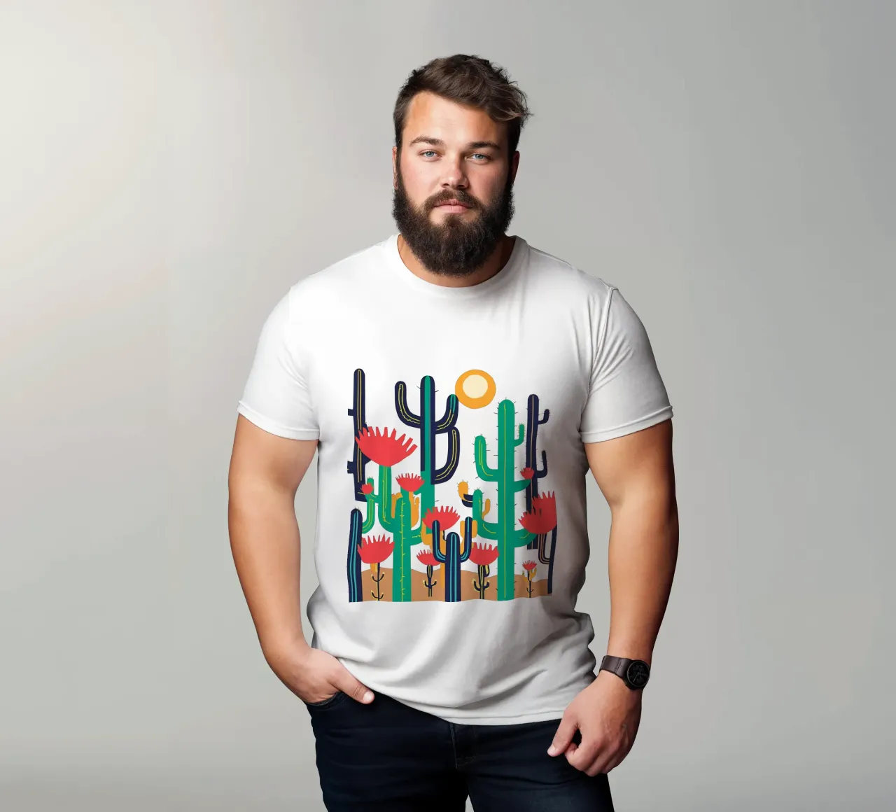 cactus 1 t-shirt da Rezh creations