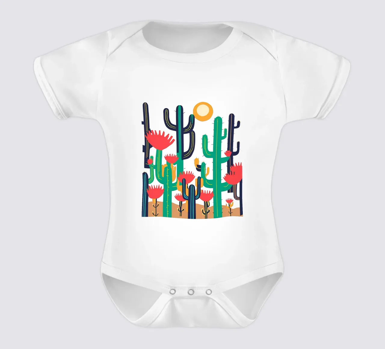 cactus 1 body neonato maniche corte da Rezh creations