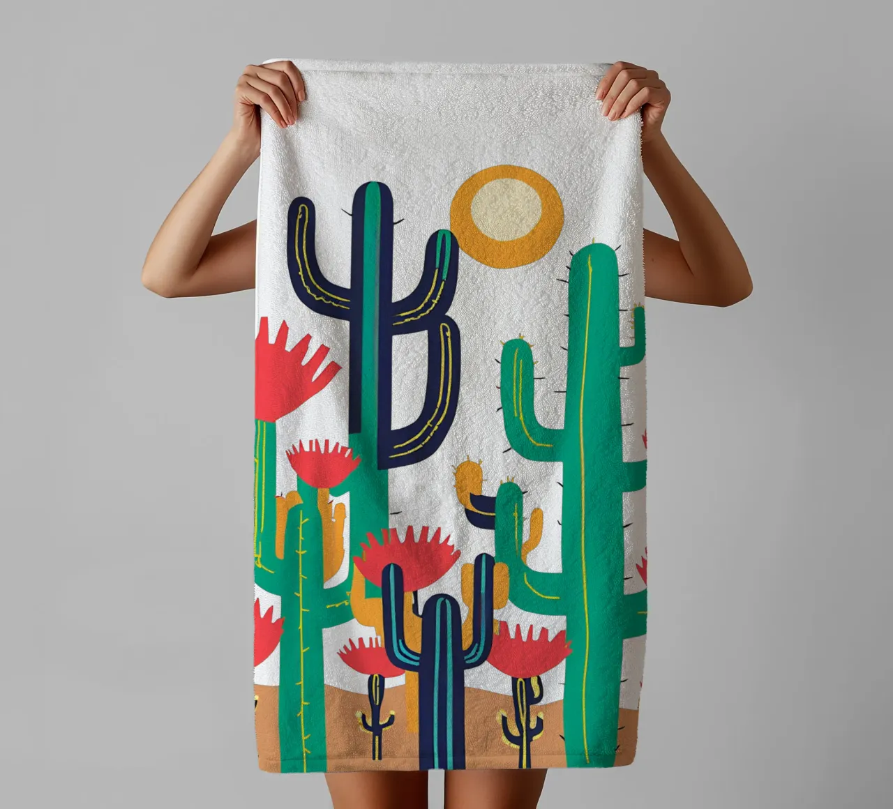 cactus 1 asciugamano da bagno da Rezh creations