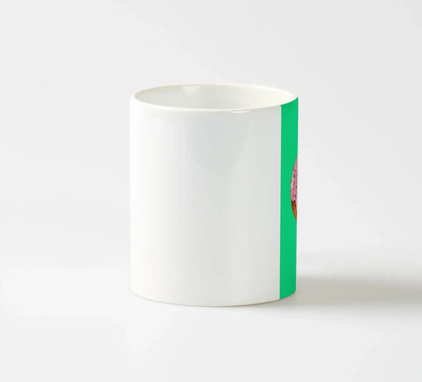 Donut ceramic mug by Maria Vdovichenko