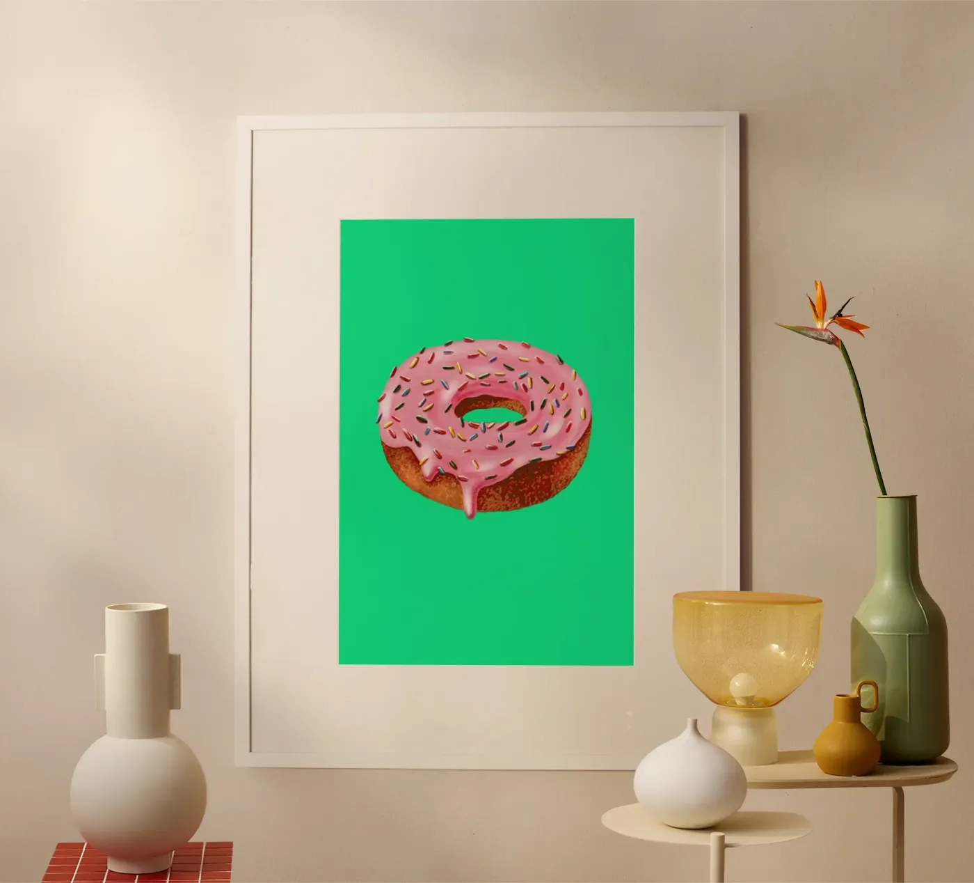 Donut Poster von Maria Vdovichenko