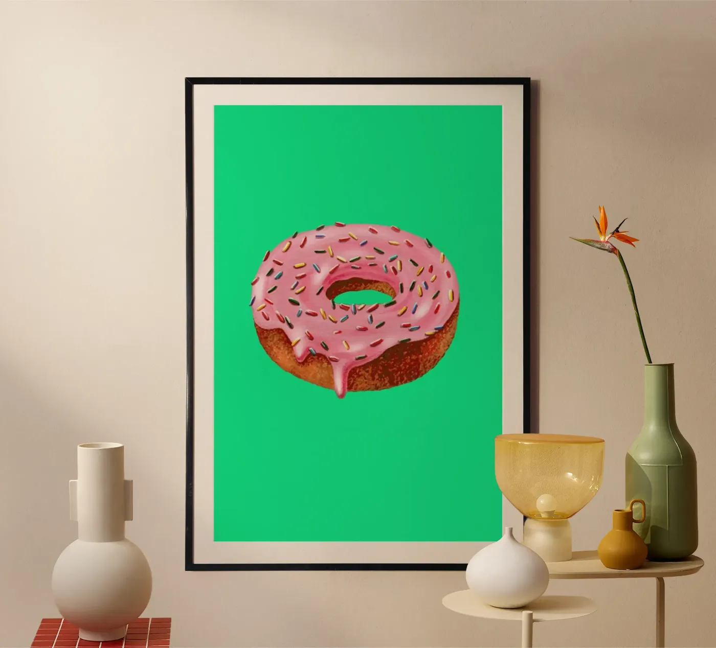 Donut Poster von Maria Vdovichenko