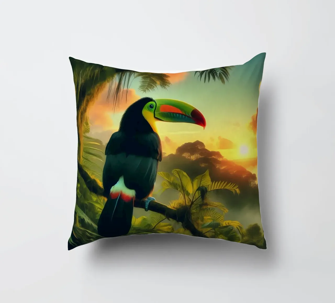 TOUCAN cojín de RUBIANT ART