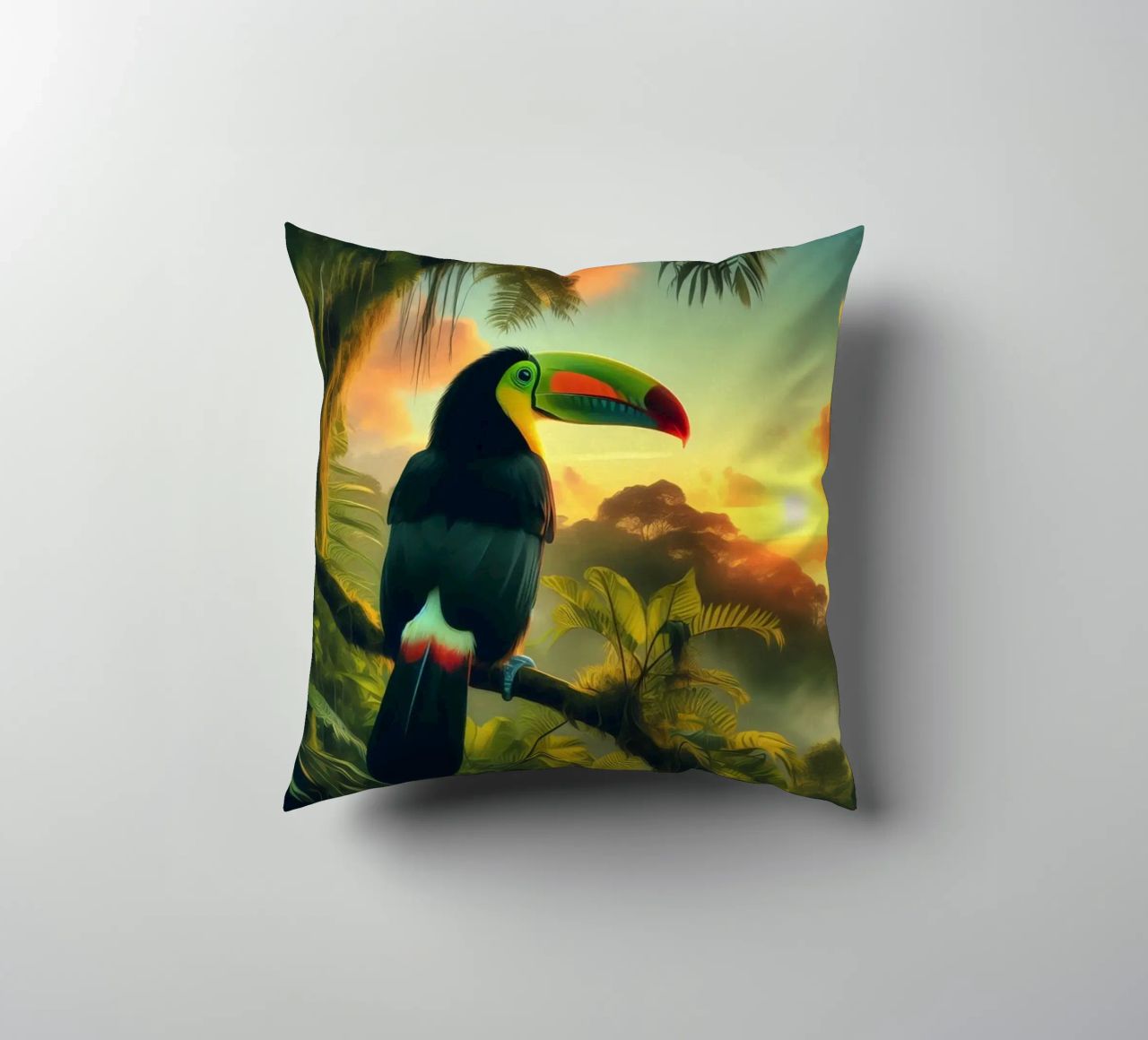 TOUCAN cuscino da RUBIANT ART