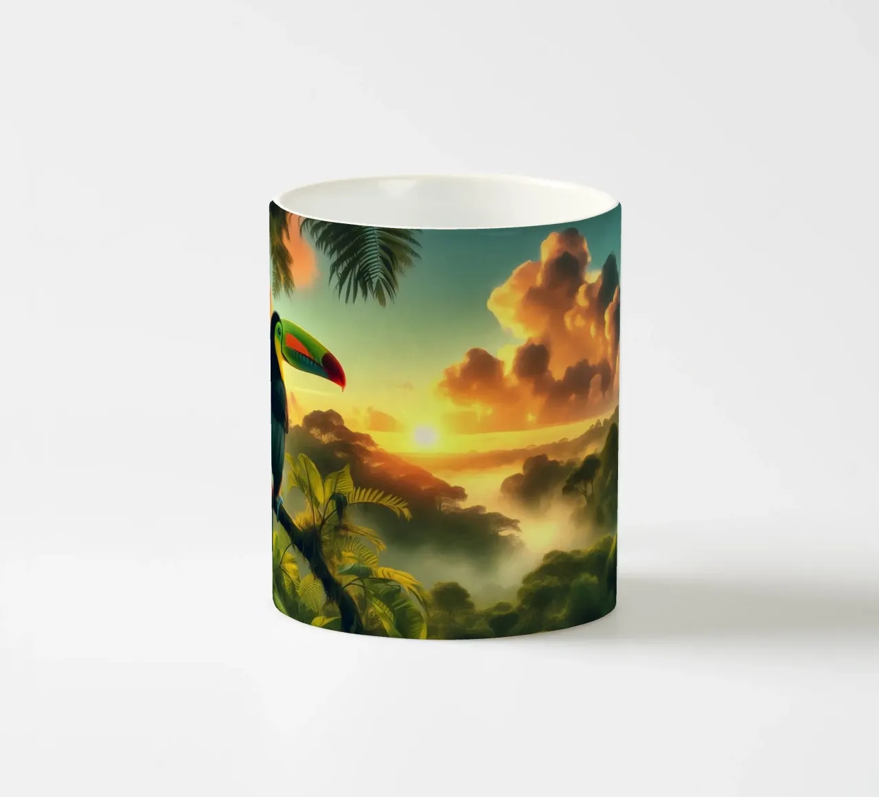 TOUCAN Keramik Tasse von RUBIANT ART