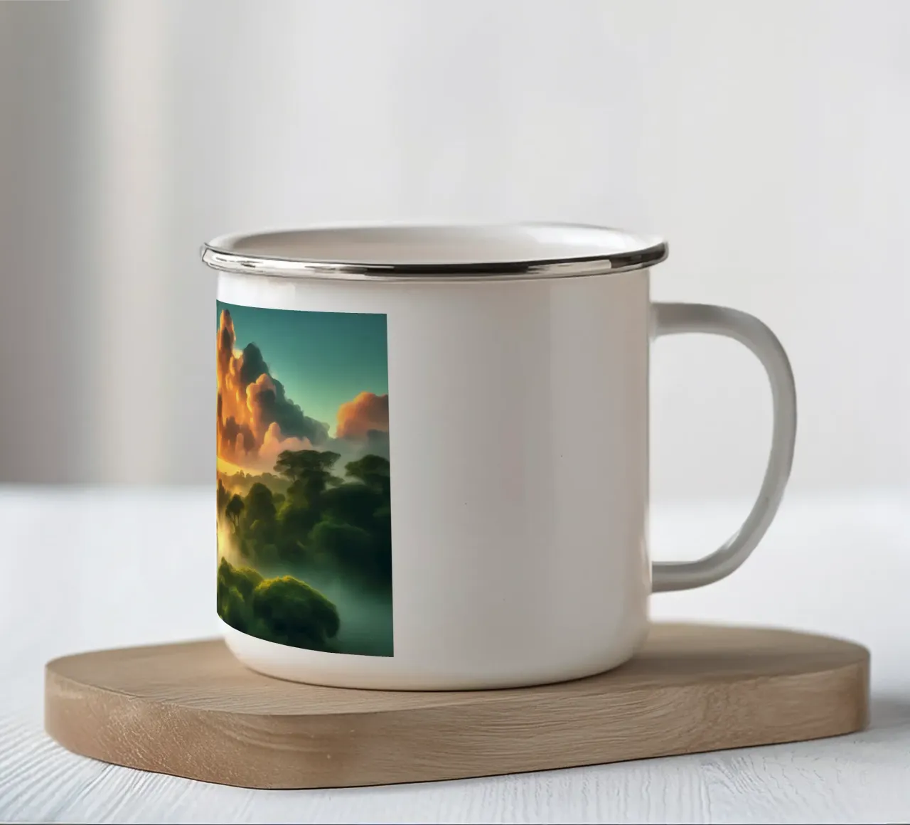 TOUCAN taza de esmalte de RUBIANT ART