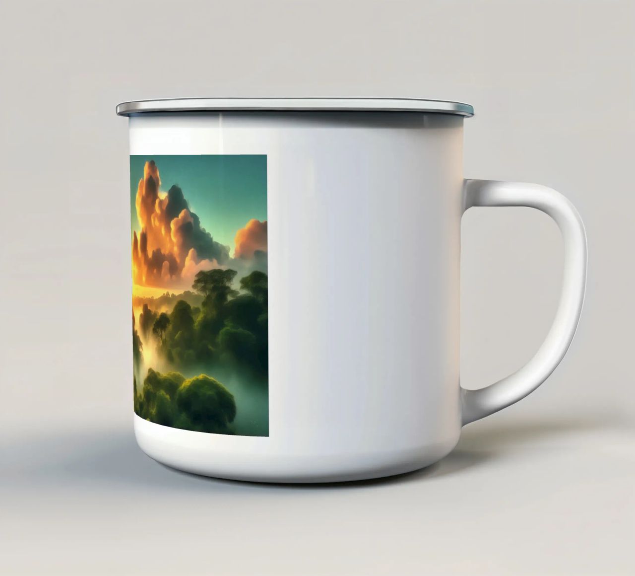 TOUCAN tazza in smalto da RUBIANT ART