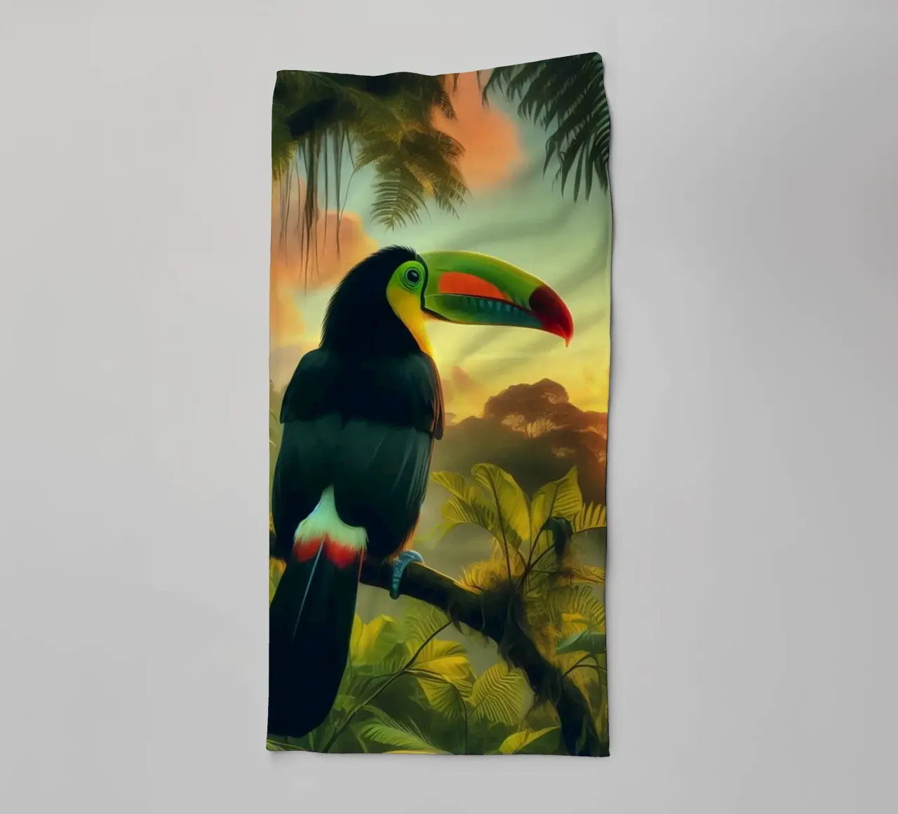TOUCAN asciugamano da bagno da RUBIANT ART