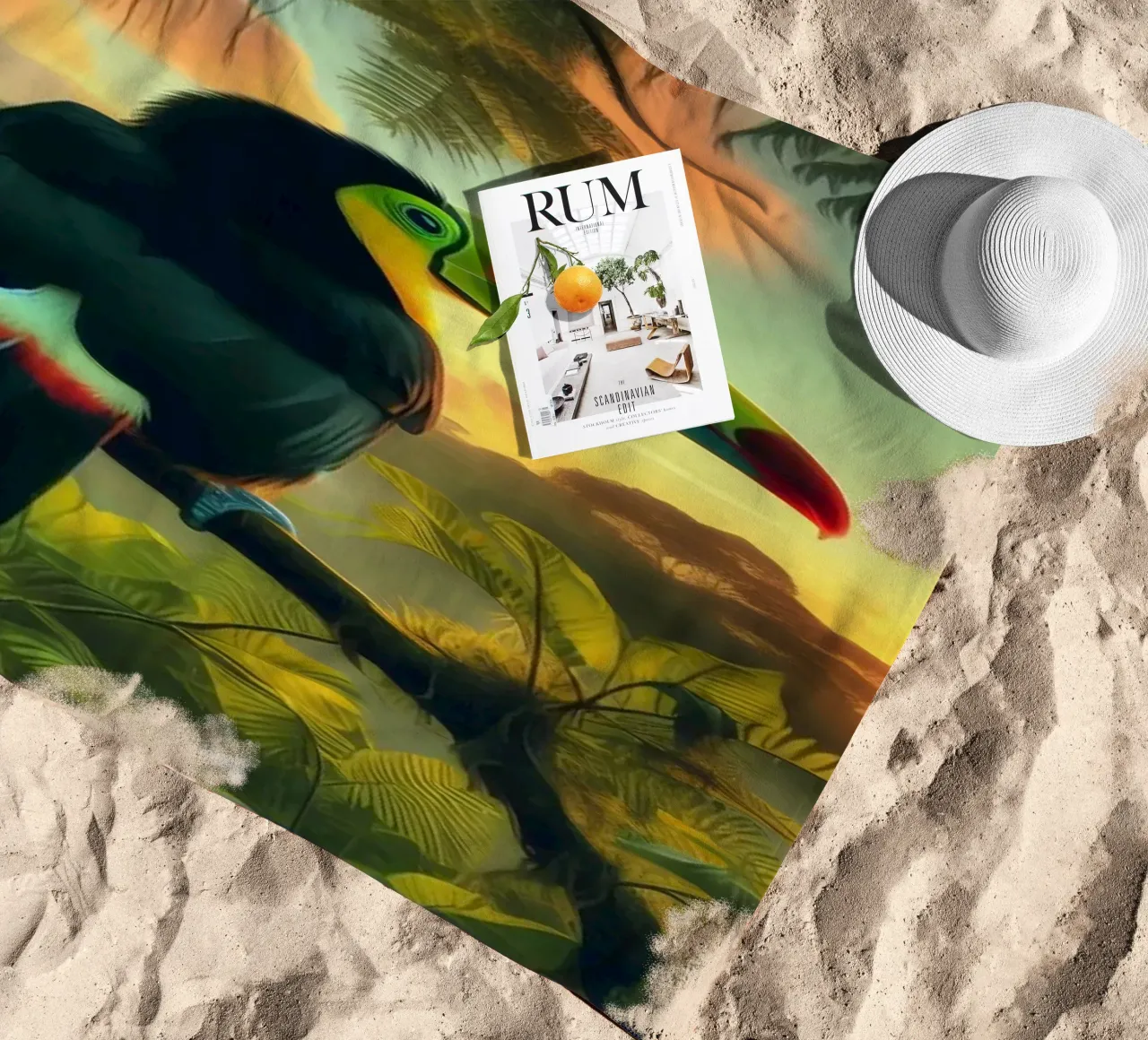 TOUCAN telo mare da RUBIANT ART