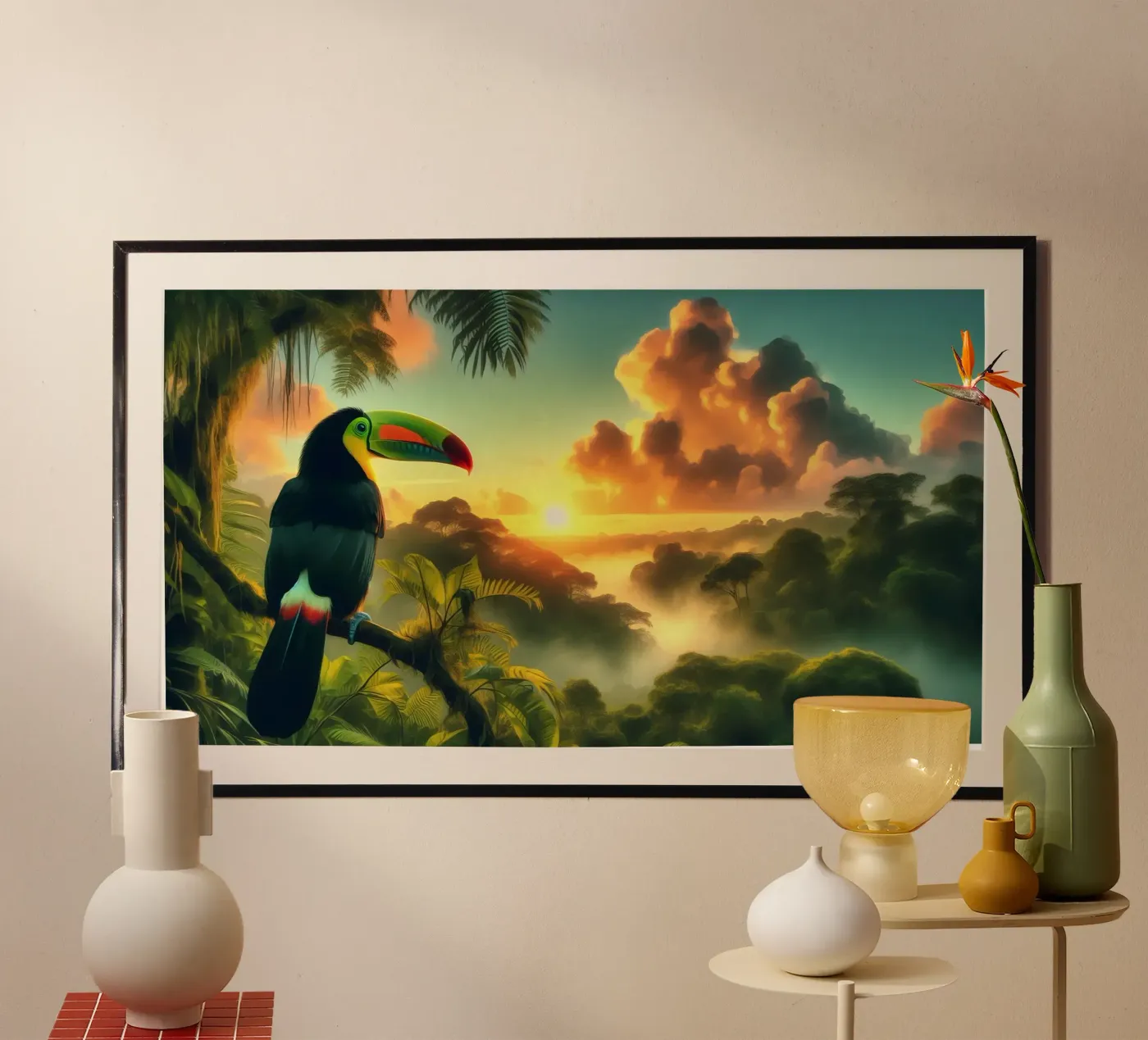 TOUCAN poster van RUBIANT ART