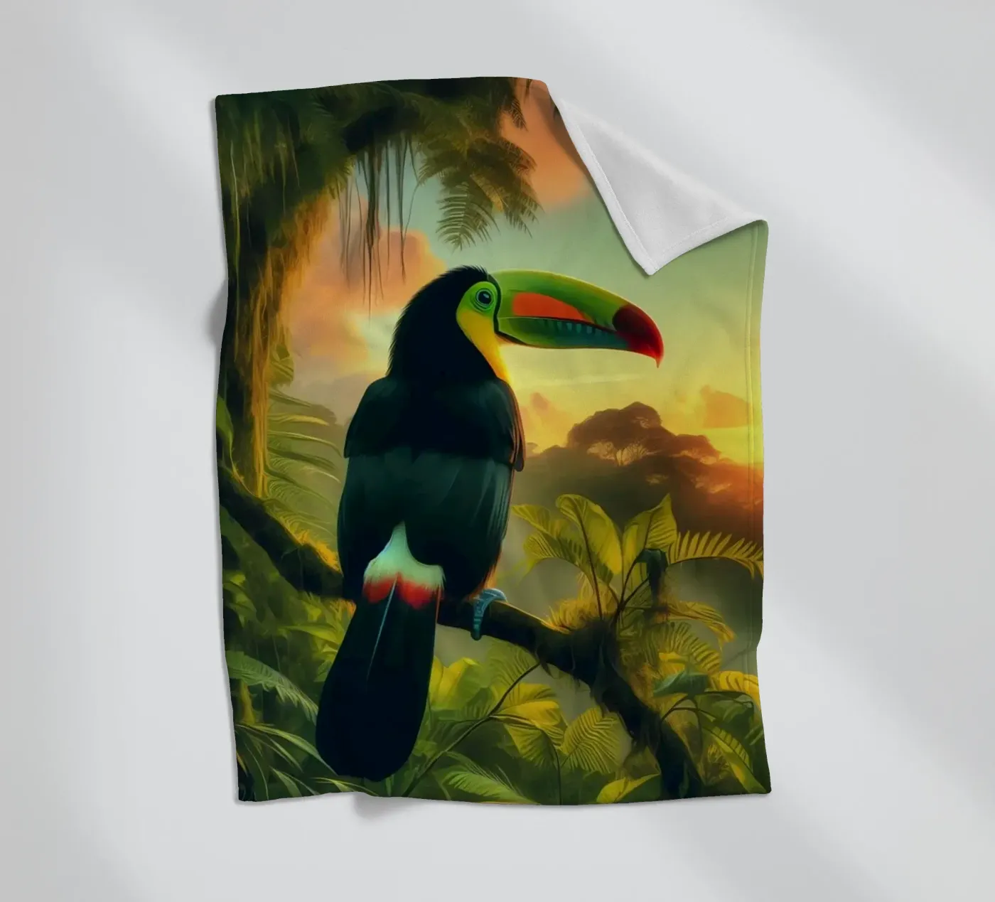 TOUCAN fleecedeken van RUBIANT ART