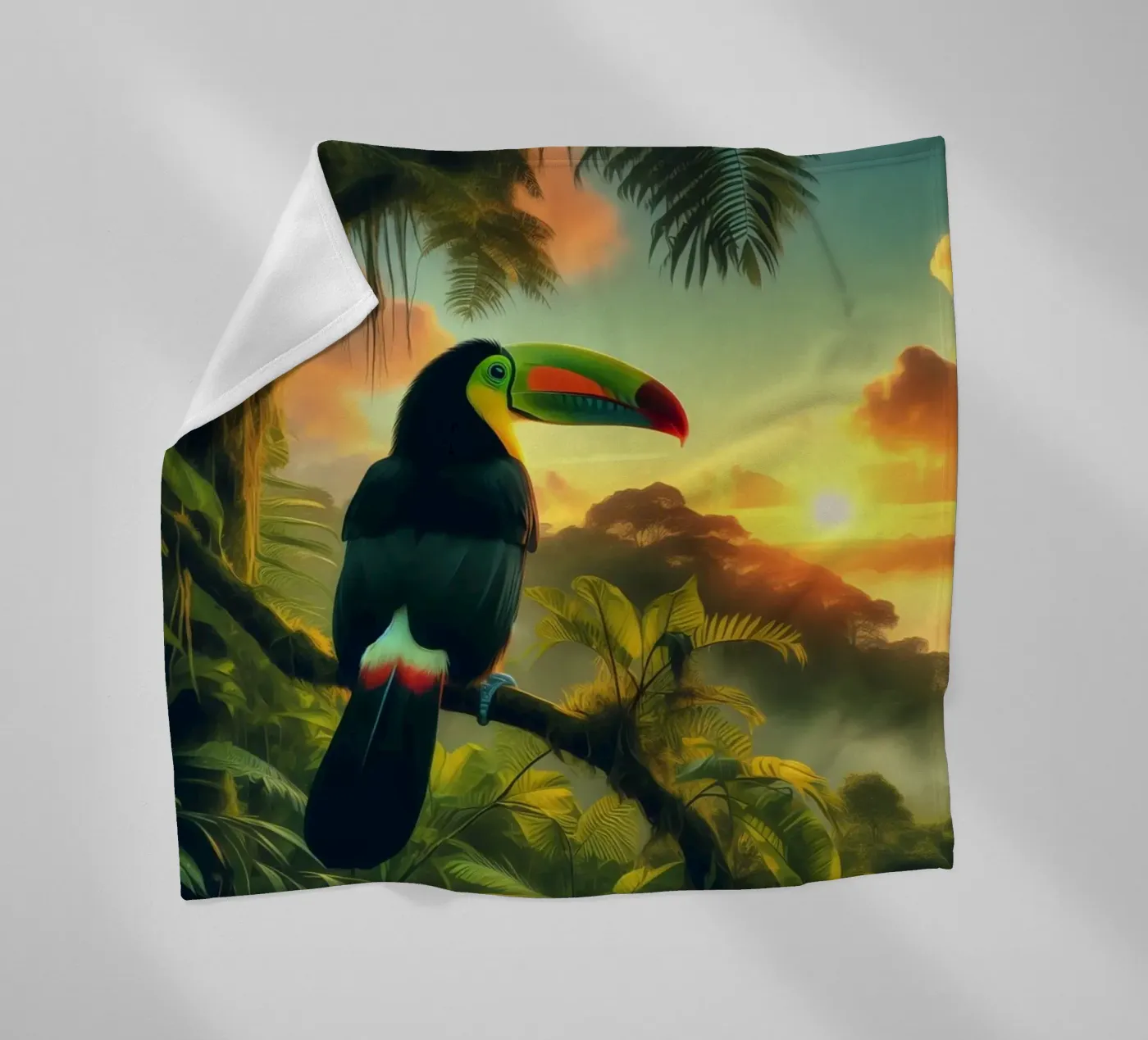 TOUCAN fleecedeken van RUBIANT ART