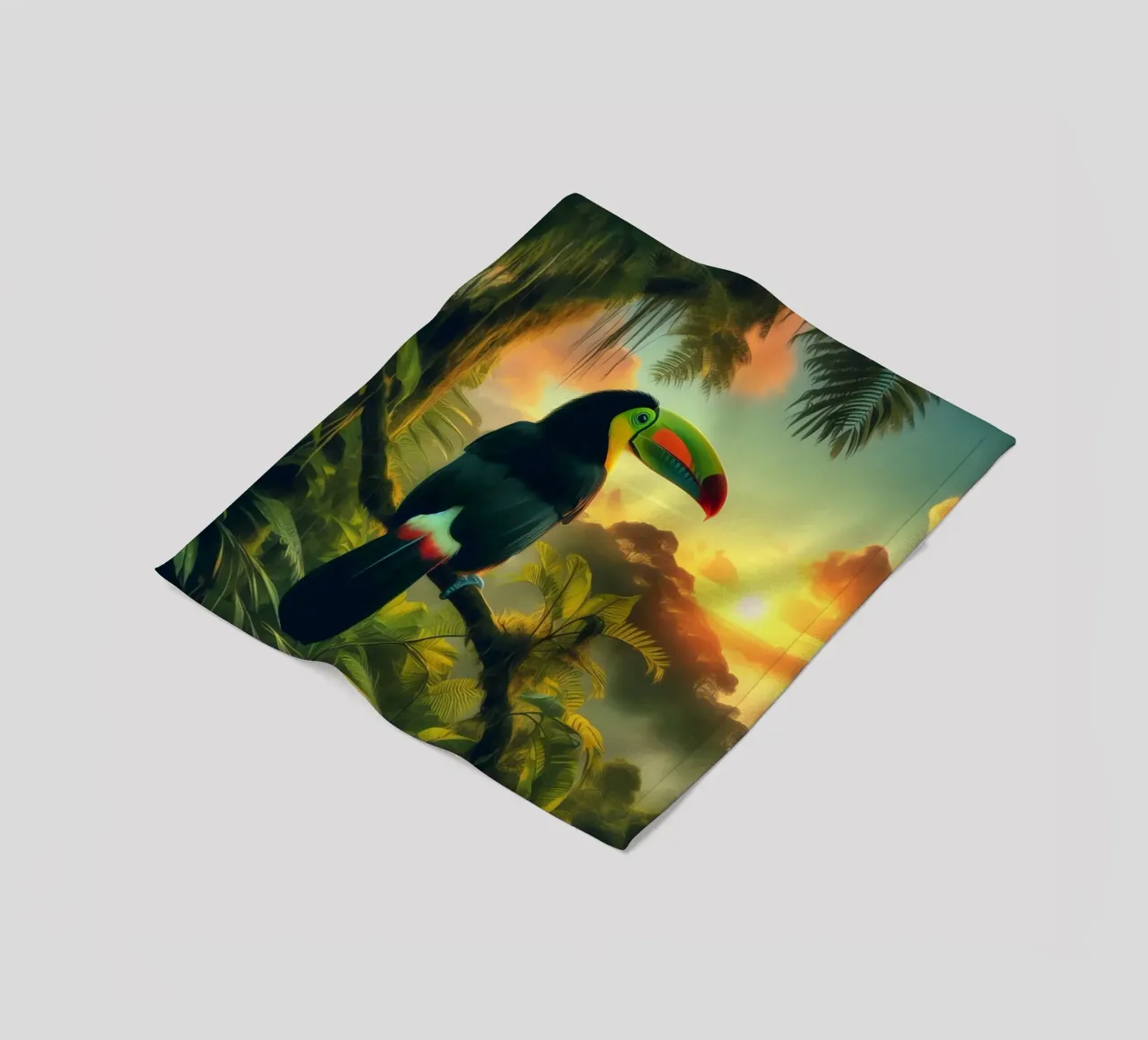 TOUCAN coperta in pile da RUBIANT ART