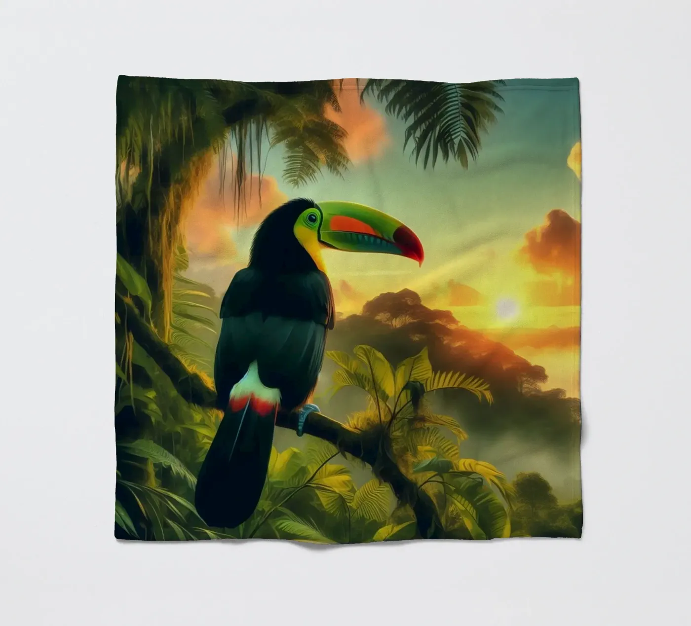 TOUCAN fleecedeken van RUBIANT ART